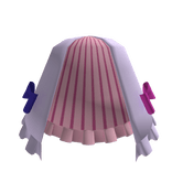 Purple Pajama Striped Ruffle Bow Skirt (MagIndigo)