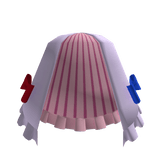 Purple Pajama Striped Ruffle Bow Skirt (RedBlue)