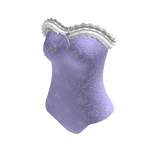 Purple Plum Lace Corset Bodysuit w/ Bow