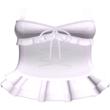 purple ruffle corset dress