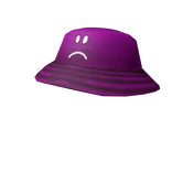 Purple Sad Face Bucket Hat