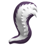 Purple Scruffy Skunk Tail