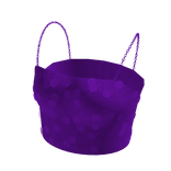 Purple Sequin Crop Top