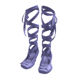 Purple Silk Ribbon Ballet Slipper Heels 🫐