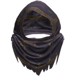 Purple Sorcerer Distressed Rune Hood