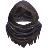 Purple Sorcerer Distressed Rune Hood