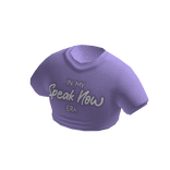 Purple Speak Now Fashion Cropped Top