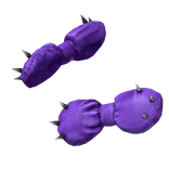 purple spike punk hair bows