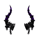 purple spiked horns 
