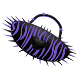 Purple Spiked Purse w/ Stars Hand Bag