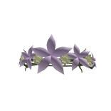 ♡ purple spring fairy flower crown