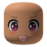 Purple Star Happy Excited Determined Anime Girl