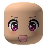 Purple Star Happy Excited Determined Anime Girl