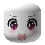 Purple Star Happy Excited Determined Anime Girl