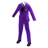 Purple Suit Classy Pinstripe Fitted