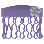  ♡ purple summer hibiscus flower hawaiian mesh top