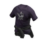 Purple Tee & Tied Hoodie