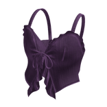 Purple Tie Crop Top
