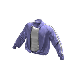 ʚ♡ɞ Purple Tracksuit Jacket w/ White Tank Top