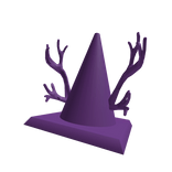 Purple Traffic Cone w/ Purple Antlers