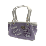 .∙∘Purple Velour Couture Bag∘∙.