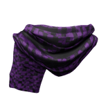 Purple Vintage Distressed Shemagh Neck Scarf