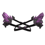 Purple Warrior Demon Battle Pauldrons Realistic
