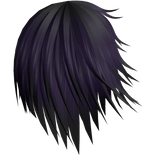 Purple Windy Japanese Long Messy Hair