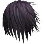 Purple Wispy Japanese Vkei Windy Hair