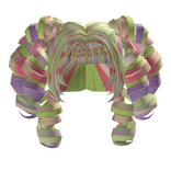 qt electric berry harajuku sweet curly pigtails