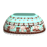 qt harajuku mint choco bear sweet ruffle egl skirt