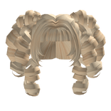 qt kawaii blonde harajuku sweet curly pigtails