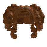 qt orange / caramel harajuku sweet curly pigtails