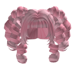 qt pink kawaii harajuku sweet curly pigtails