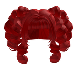 qt red kawaii fruits harajuku sweet curly pigtails