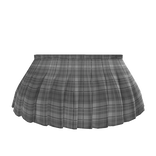 R6 1.0 Girl White Plaid Pleated Skirt