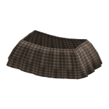 [R6] Beige Kawaii Checkered Skirt
