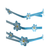 (R6) Blue Flower Dress Right Wraps