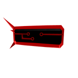 [R6] Evil Black & Red Wristband [Right]