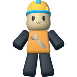 [R6] Holdable Plush: Classic Builderman