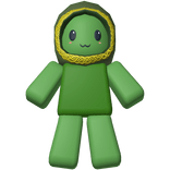 [R6] Holdable Plush: Green Bean