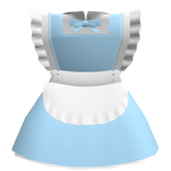 [R6] Light Blue Maid Skirt (Longer)