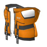 [R6] Orange Bunny Techwear Puffy Jacket