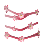 (R6) Pink Flower Dress Left Wraps