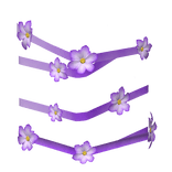 (R6) Purple Flower Dress Left Wraps