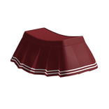 [R6] Red Striped Skirt