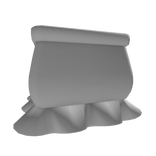 [R6] Right White Ruffle Arm Warmer Sleeve