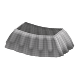 [R6] White Kawaii Checkered Skirt