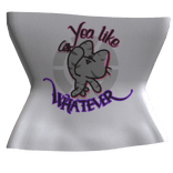 (R6) White Whatever Lazy T-shirt