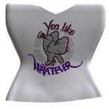 (R6) White Whatever t-shirt